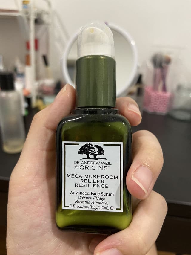 Origins Dr. Andrew Weil Mega-Mushroom Relief & Resilience Advanced Face Serum review photo by Mayissuperpicky
