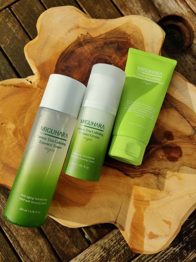 Miguhara Green Tea Calming Essence Cleansing Foam review photo by Lesyao