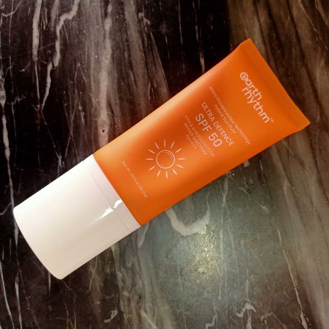 Earth Rhythm Ultra Defence Hybrid Sun Fluid SPF 50 review photo by Zoebird