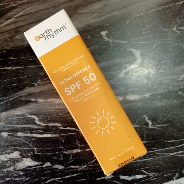 Earth Rhythm Ultra Defence Hybrid Sun Fluid SPF 50 review photo by Zoebird