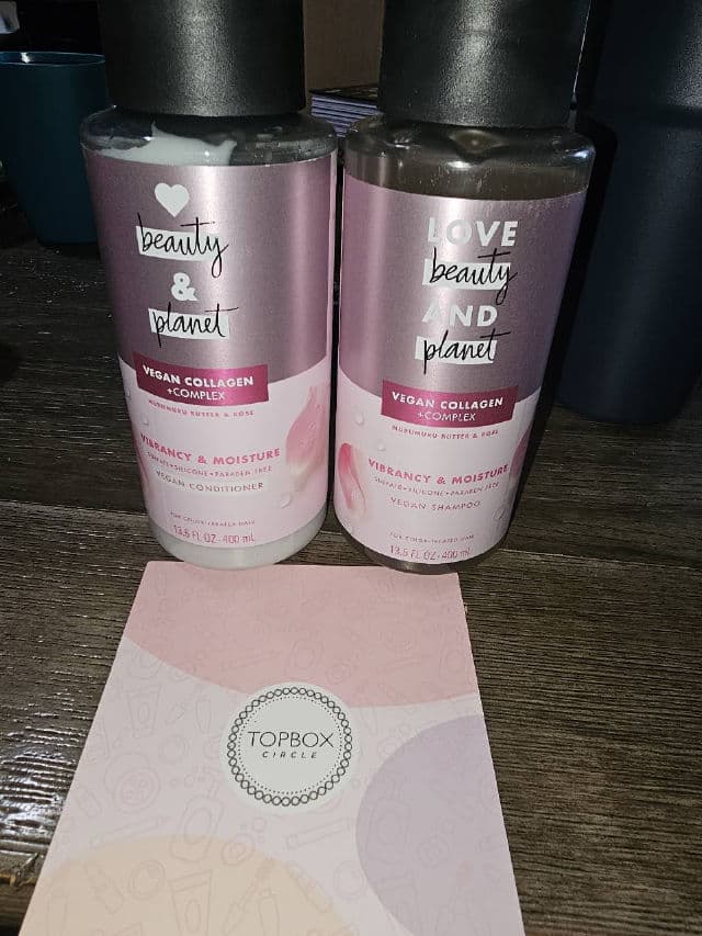 Love Beauty and Planet Vegan Collagen + Complex Vibrancy & Moisture Conditioner with Murumuru Butter & Rose review photo by Nickers402