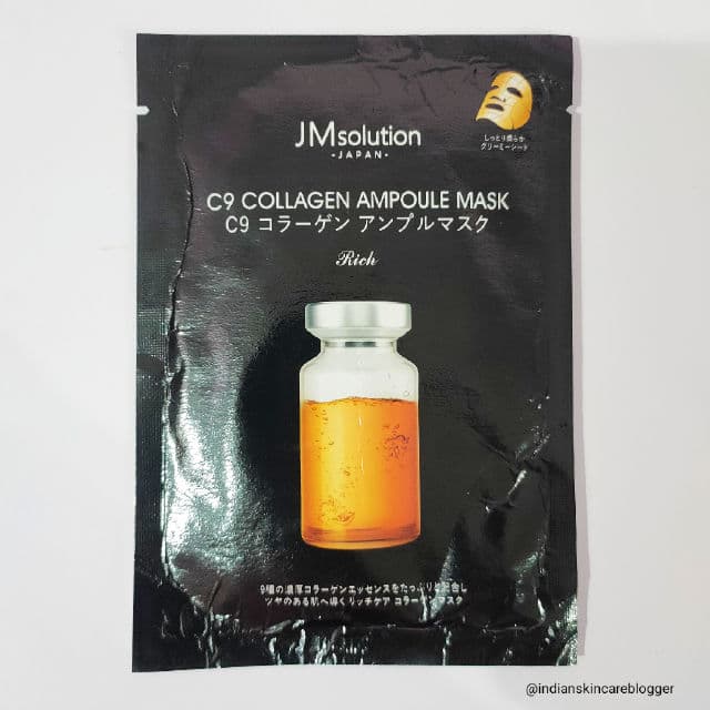 JMsolution C9 Collagen Ampoule Mask review photo by indiaskincareblogger