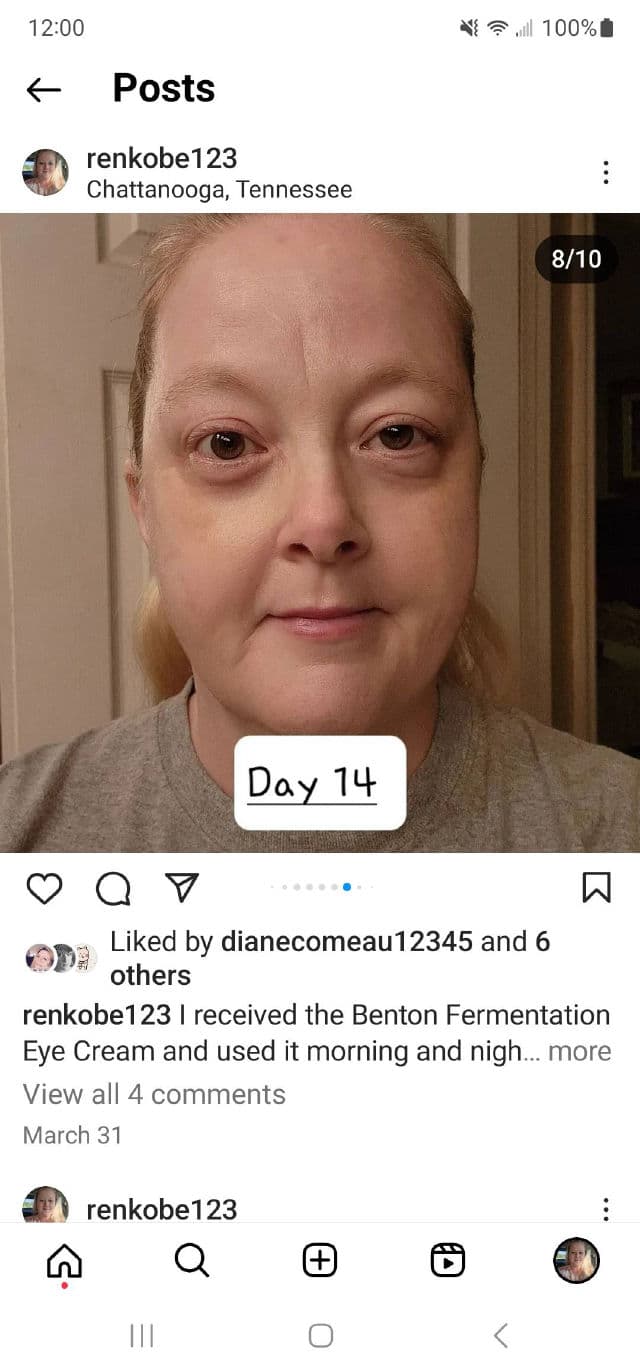 Fermentation Eye Cream product review