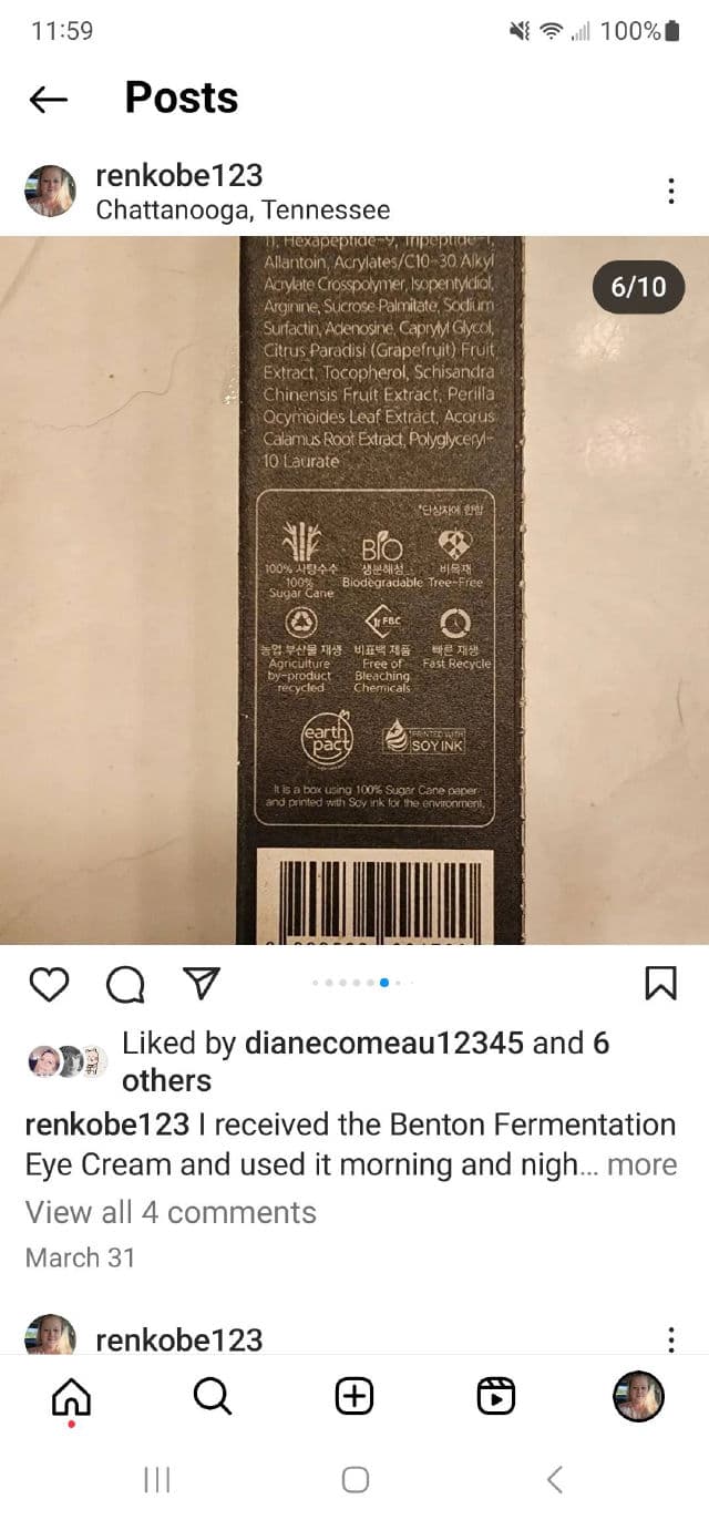 Fermentation Eye Cream product review