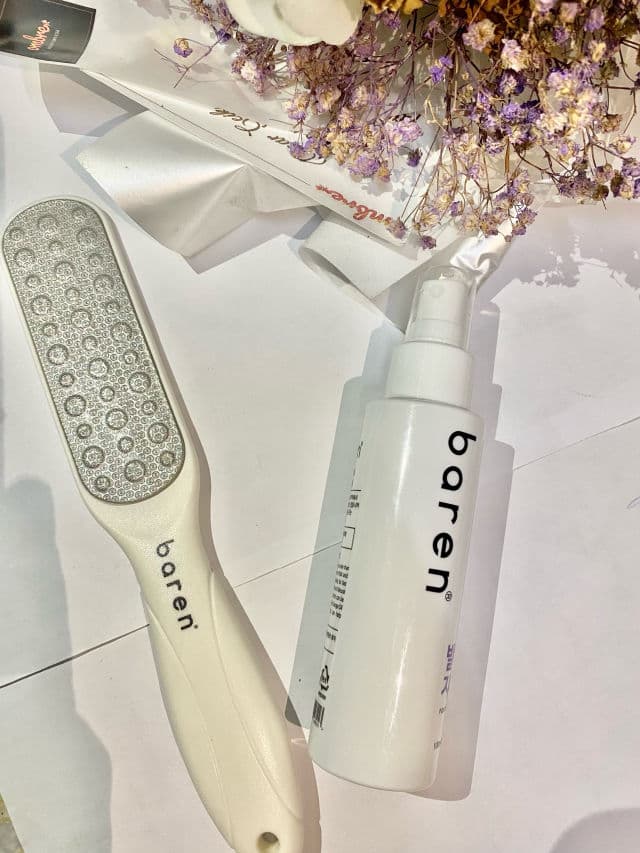 Baren Callus Remover Kit for Feet: Foot File & Peeling Foot Spray review photo by sgeecakeeee