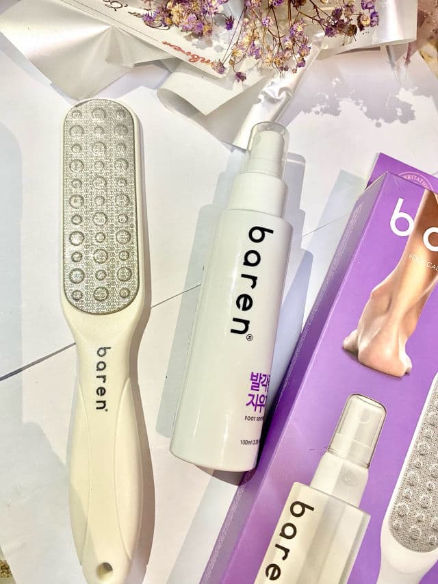 Baren Callus Remover Kit for Feet: Foot File & Peeling Foot Spray review photo by sgeecakeeee