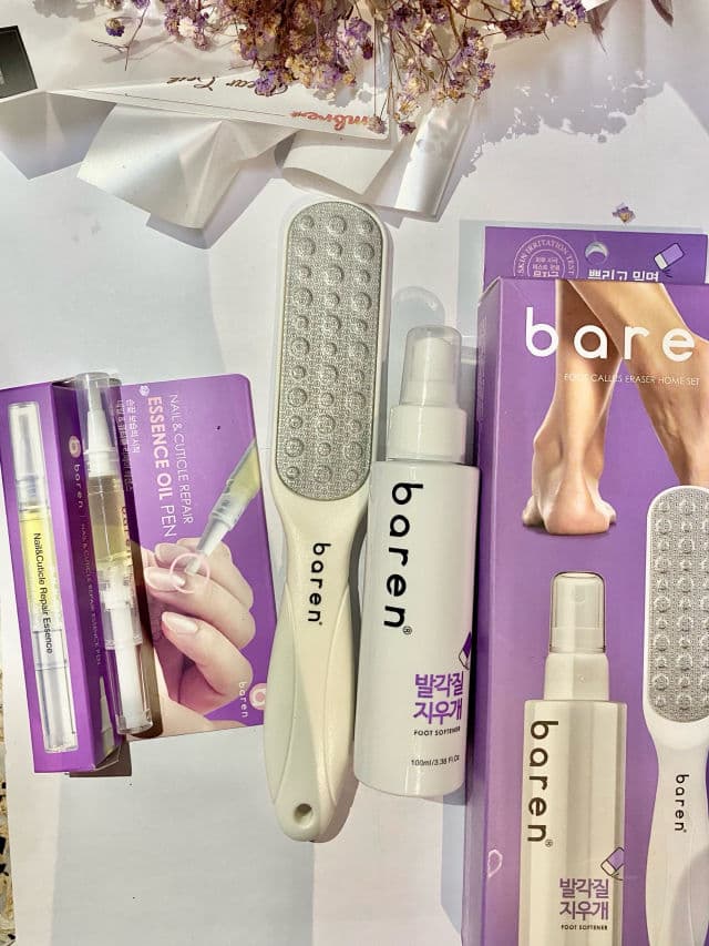 Baren Callus Remover Kit for Feet: Foot File & Peeling Foot Spray review photo by sgeecakeeee