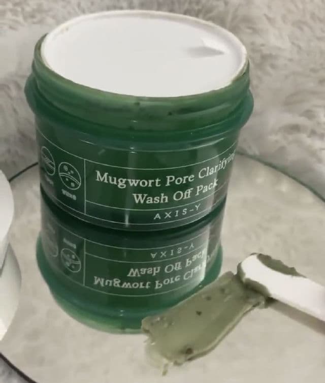 AXIS-Y Mugwort Pore Clarifying Wash Off Pack review photo by natashacosme