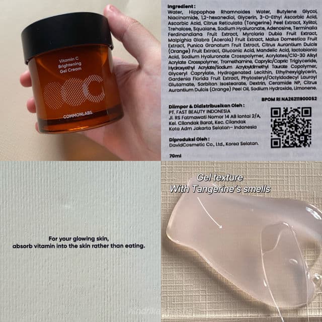 COMMONLABS Vitamin C Brightening Gel Cream review photo by natashacosme