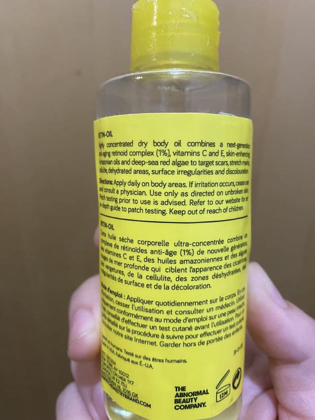 The Chemistry Brand Retin-Oil review photo by skincaringandsharing