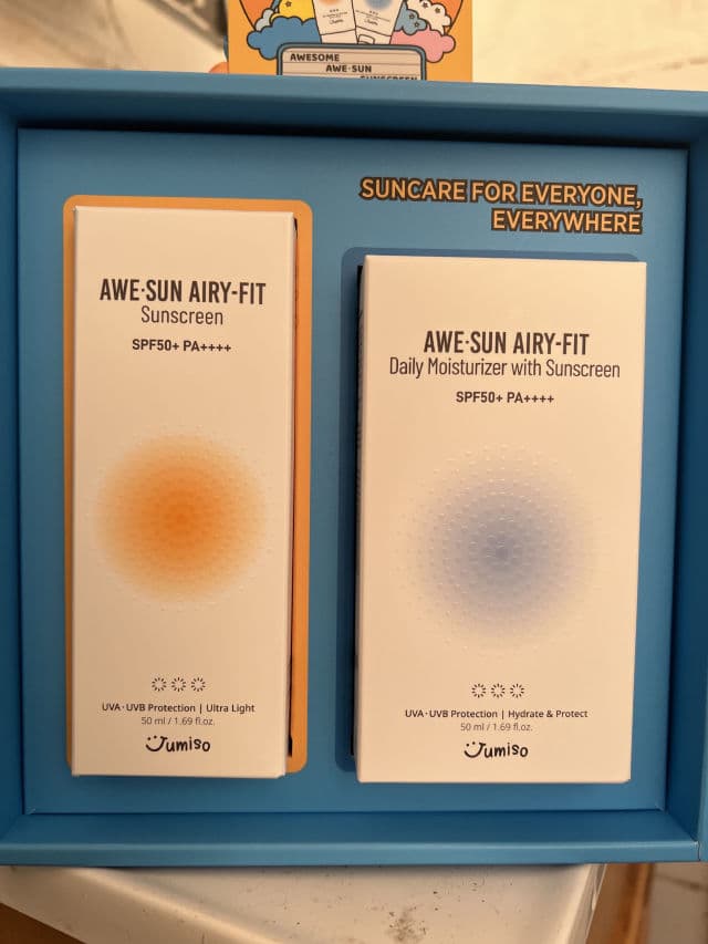 Jumiso Awe-Sun Airyfit Sunscreen SPF50+ PA ++++  review photo by beachyglows