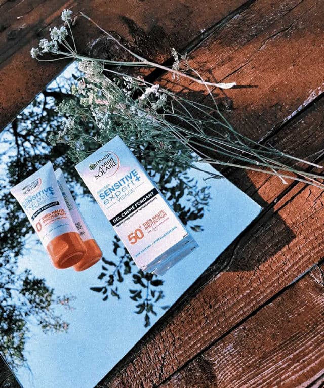 Garnier Ambre Solaire Sensitive Expert+ Gesicht Anti-Age Creme SPF 50+ review photo by Livingforskincare