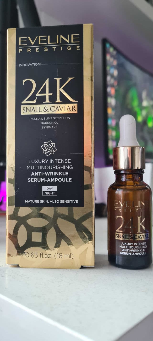 Eveline Cosmetics Prestige 24K Snail & Caviar Anti-Wrinkle Serum-Ampoule review photo by Ravnya