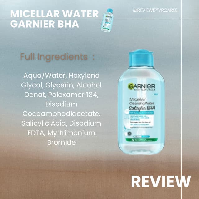 Garnier Micellar Cleansing Water Salicylic BHA review photo by llaviraa