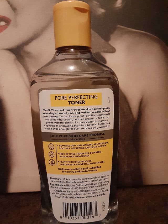 Dickinson's Original Witch Hazel Pore Perfecting Toner review photo by Heatherandandrew08
