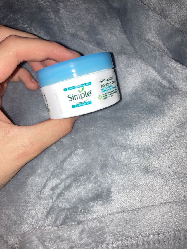 Simple Water Boost Skin Quench Sleeping Cream review photo by lilyaaa