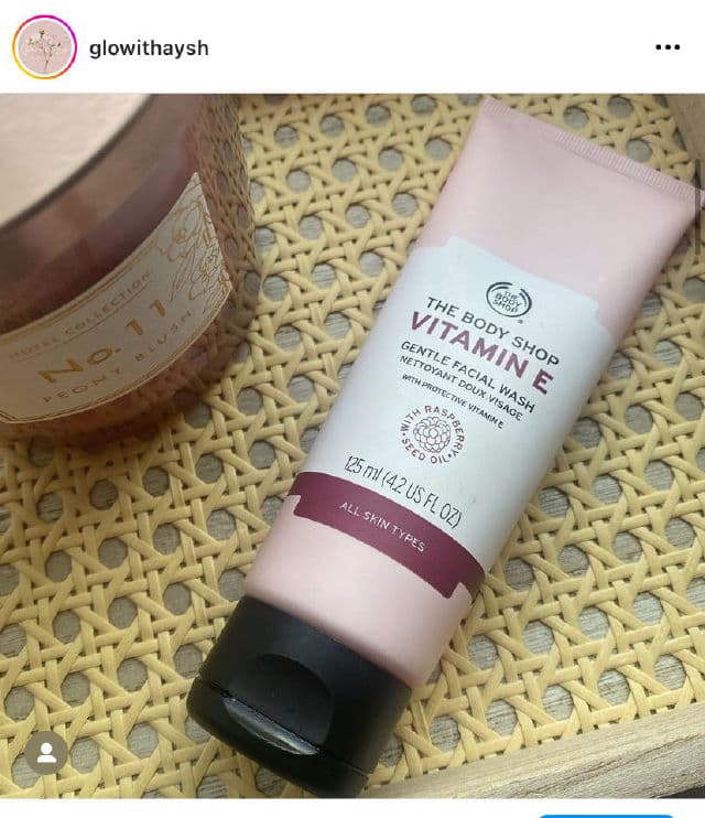 The Body Shop Vitamin E Gentle Facial Wash review photo by glowithaysh