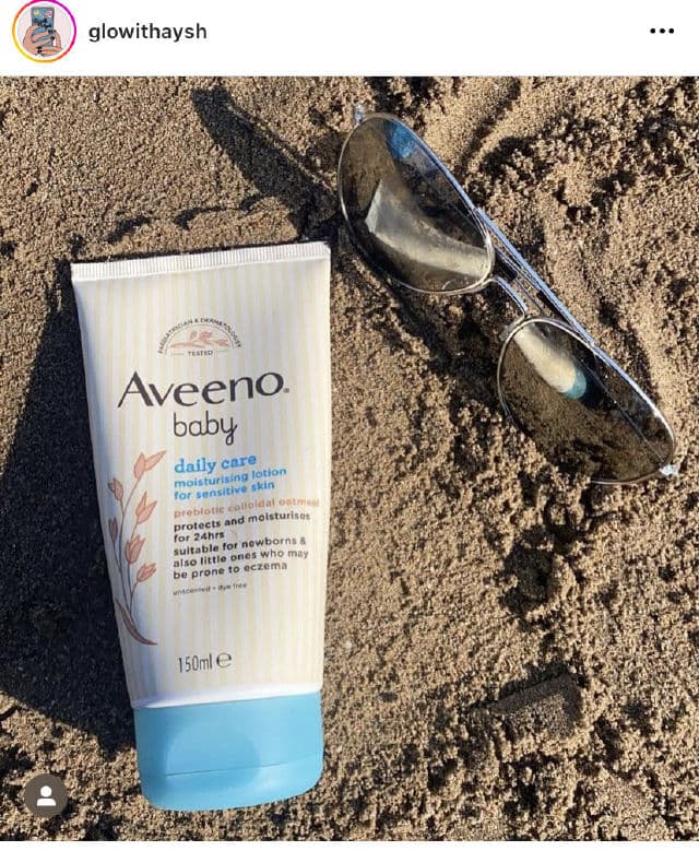 Aveeno Baby Daily Moisture Lotion review photo by glowithaysh