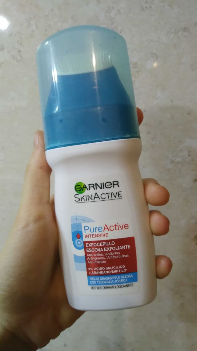 Garnier PureActive ExfoCepillo review photo by pharcareutips