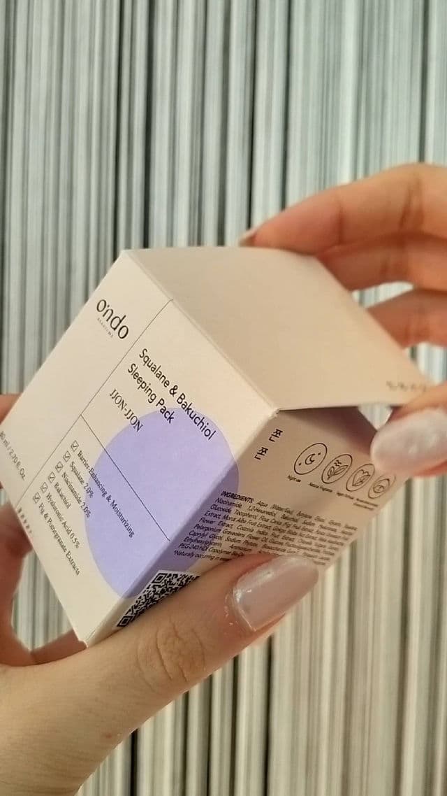 Ondo Beauty 36.5 Squalane & Bakuchiol Sleeping Pack review photo by pharcareutips