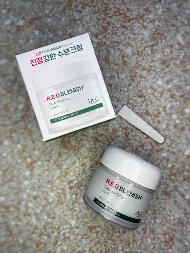 DR.G Red Blemish Clear Soothing Cream review photo by BeautyByJennMarie