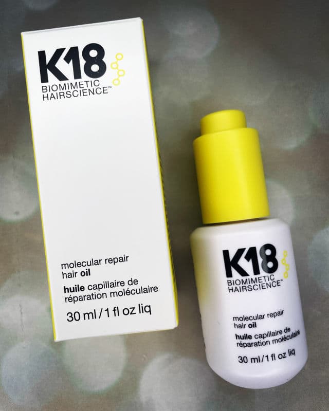 K18 Biomimetic Hairscience Molecular Repair Hair Oil review photo by BeautyByJennMarie