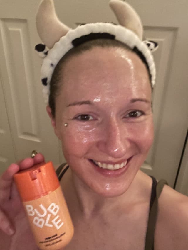 Bubble Deep Dive AHA + PHA Exfoliating Mask review photo by BeautyByJennMarie