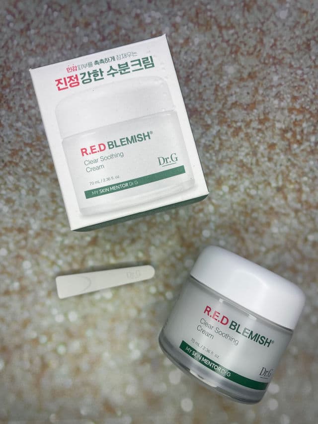 DR.G Red Blemish Clear Soothing Cream review photo by BeautyByJennMarie