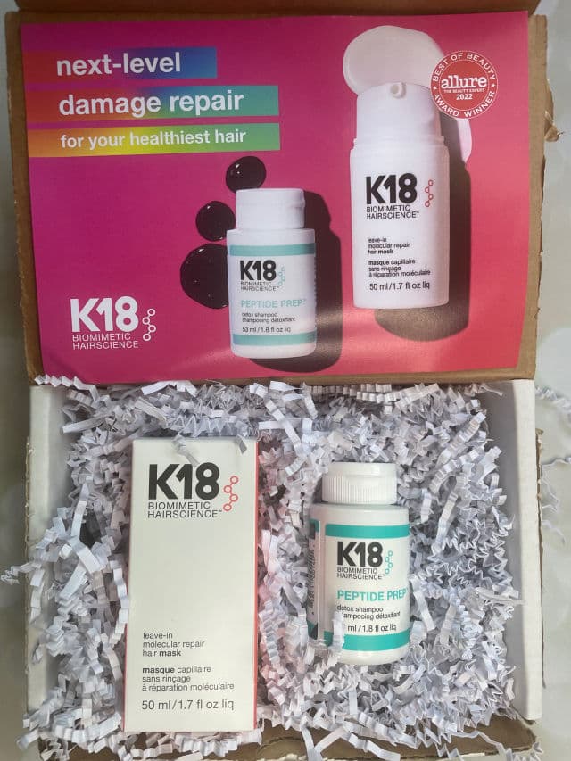 K18 Biomimetic Hairscience Leave-In Molecular Repair Mask review photo by BeautyByJennMarie