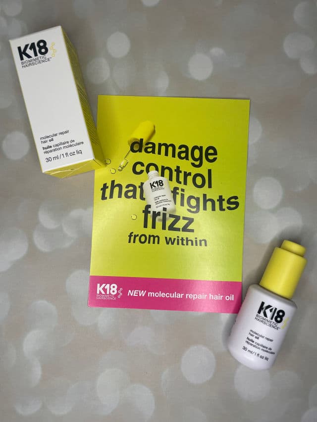 K18 Biomimetic Hairscience Molecular Repair Hair Oil review photo by BeautyByJennMarie