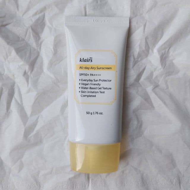 All-day Airy Sunscreen SPF50+ PA++++ product review