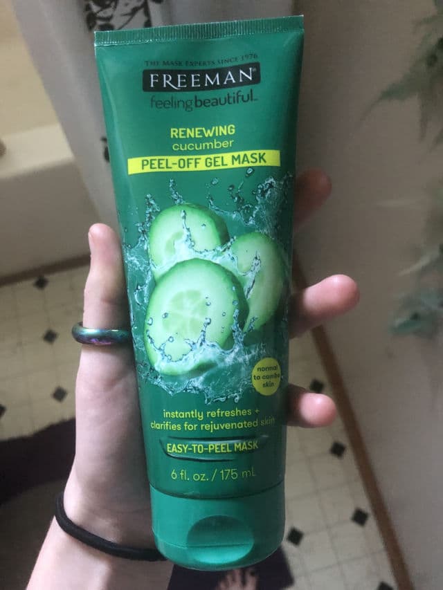 Freeman Feeling Beautiful Cucumber Facial Peel-Off Mask review photo by lxvenderskyes