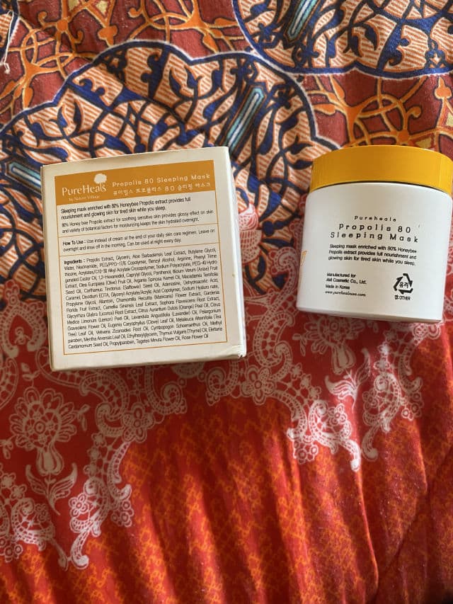 Pureheals Propolis 80 Sleeping Mask review photo by aprilskintour
