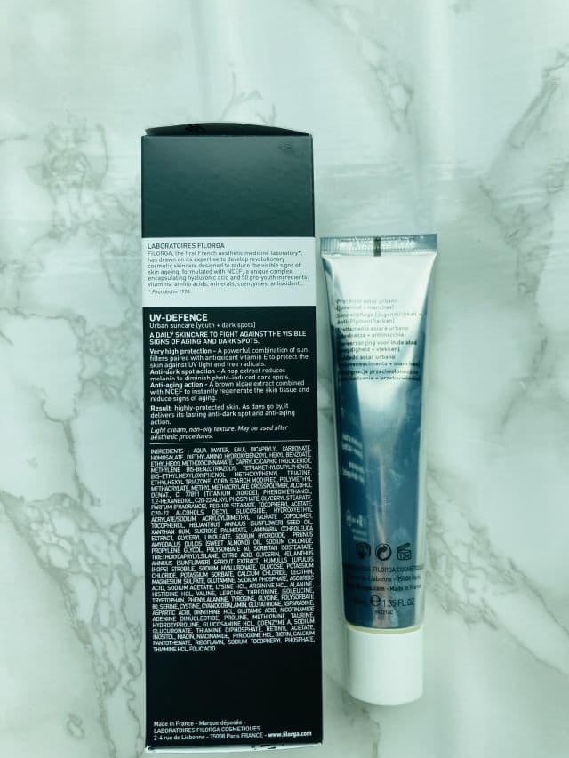 Filorga UV-Defense SPF50+ review photo by karolinatriesbeauty