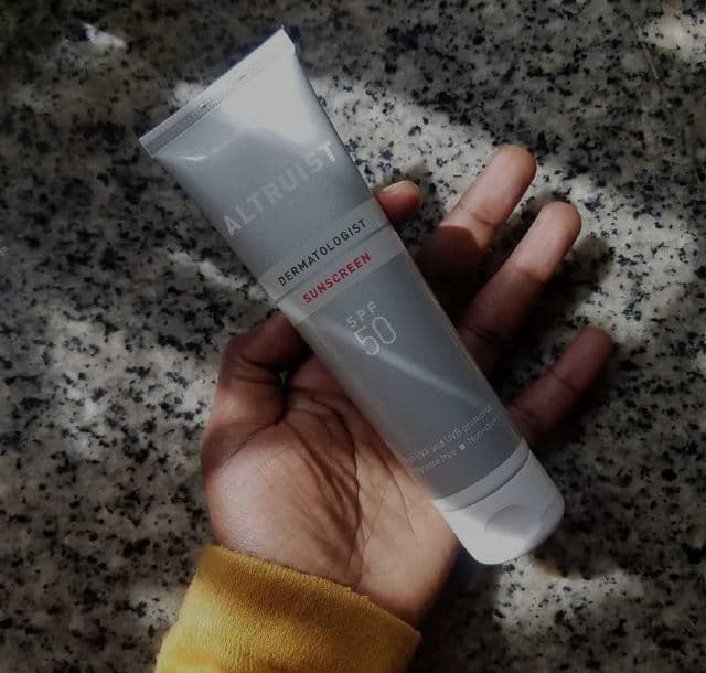 Altruist Dermatologist Sunscreen SPF 50 review photo by hempresshesed