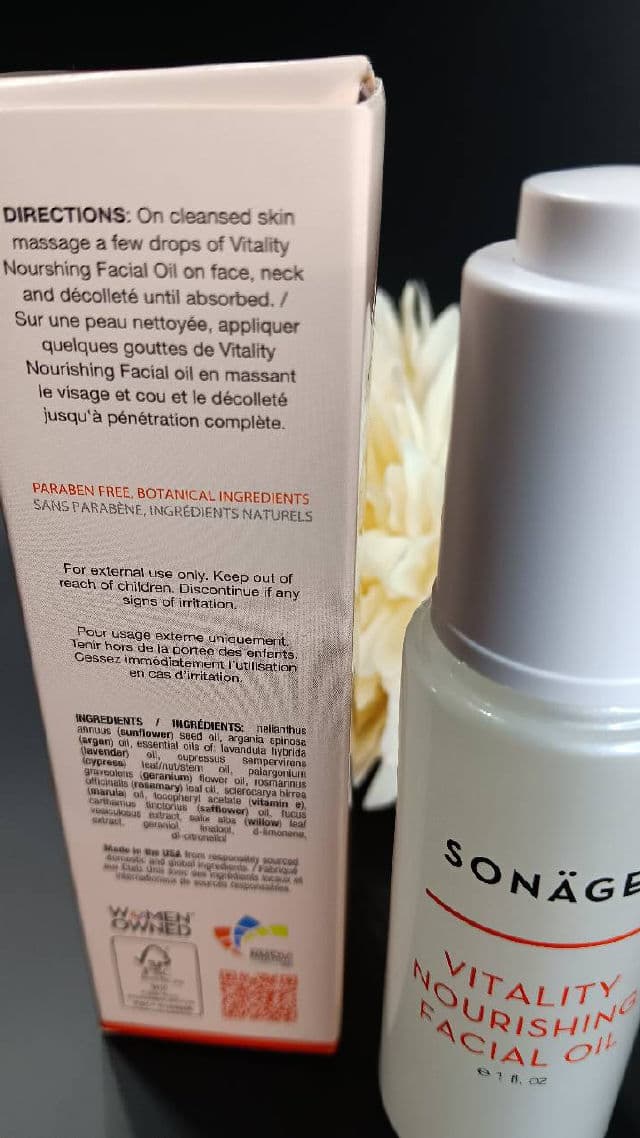 Sonage Vitality Nourishing Facial Oil review photo by lamamaishere