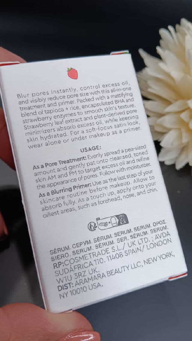Glow Recipe Strawberry BHA Pore-Smooth Blur Drops review photo by lamamaishere