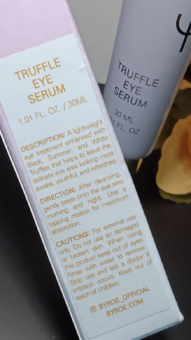 BYROE Truffle Eye Serum review photo by lamamaishere