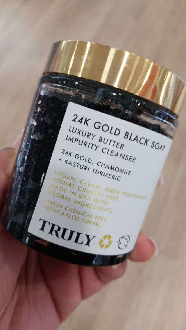 Truly 24K Gold Black Soap Luxury Butter Impurity Cleanser review photo by lamamaishere