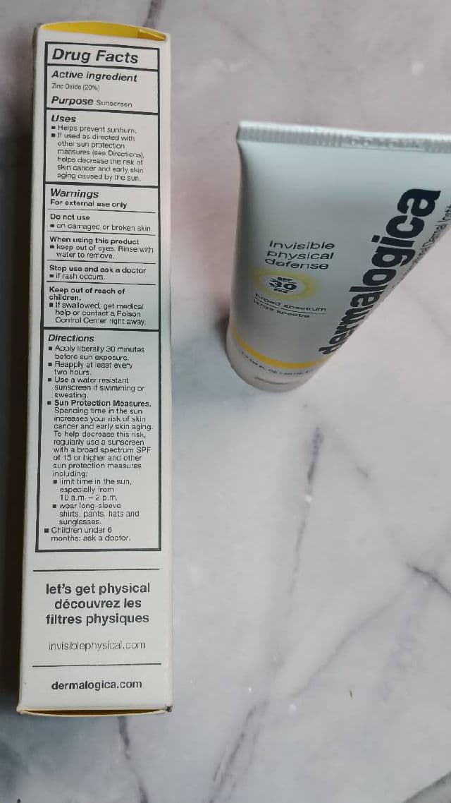 Dermalogica Invisible Physical Defense Sunscreen SPF 30 review photo by lamamaishere