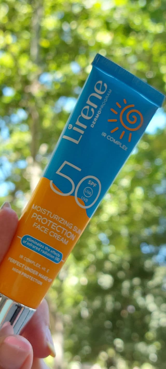 Lirene Moisturizing Sun Protection Face Cream SPF 50 review photo by OhMyCleanse