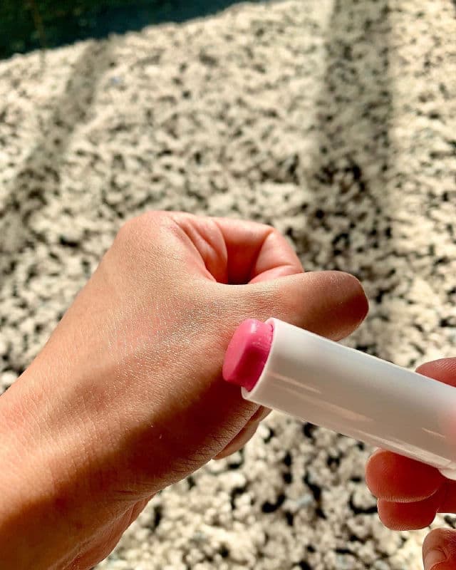 Liposan Soft Rosé Lip Balm review photo by kemsworld