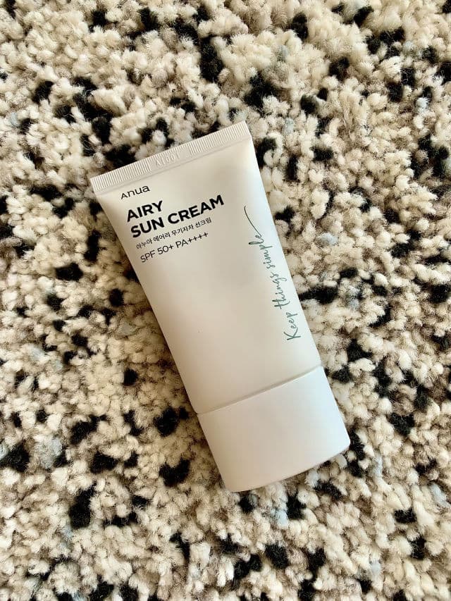 ANUA Airy Sun Cream SPF50+ PA++++  review photo by kemsworld