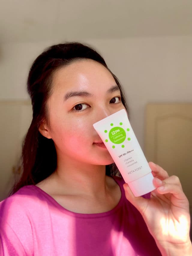 Meta Foret 12PM Calming SunScreen SPF50+ /PA+++ review photo by kemsworld