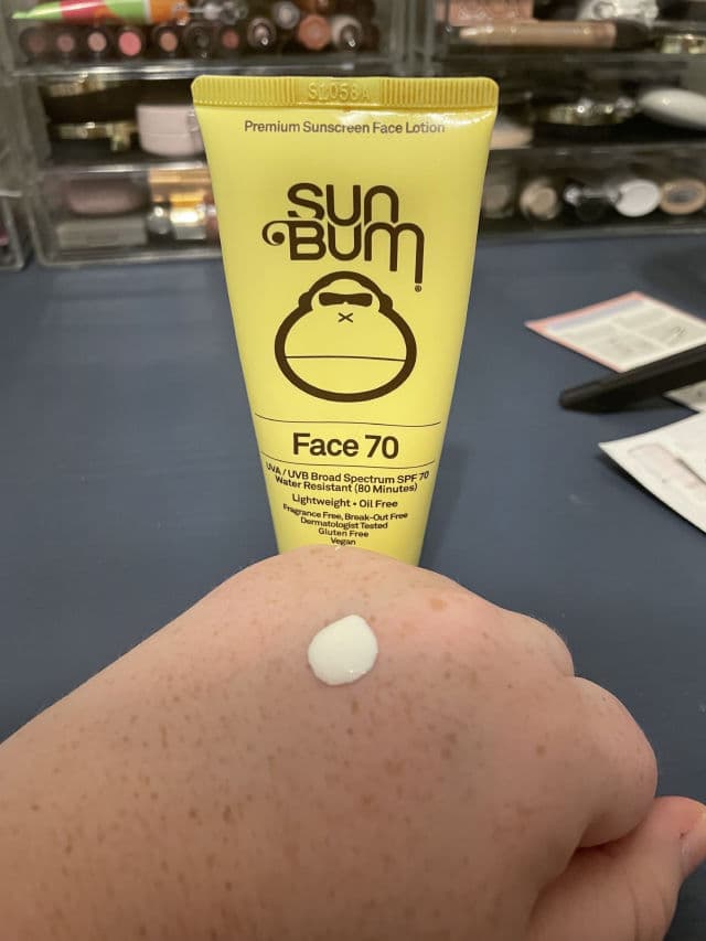 Sun Bum Original SPF 70 Sunscreen Face Lotion review photo by GRWMelOfficial