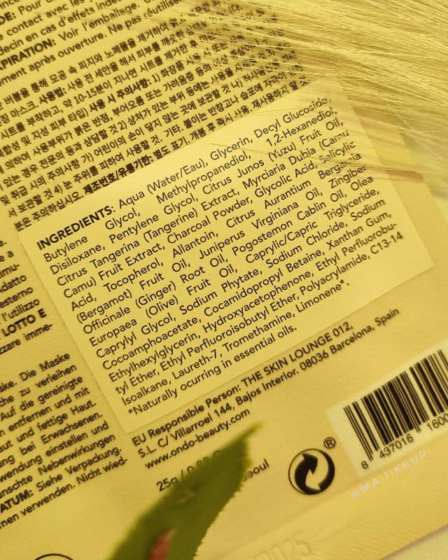 Ondo Beauty 36.5 Charcoal & Yuja Bubble Mask review photo by maikeup