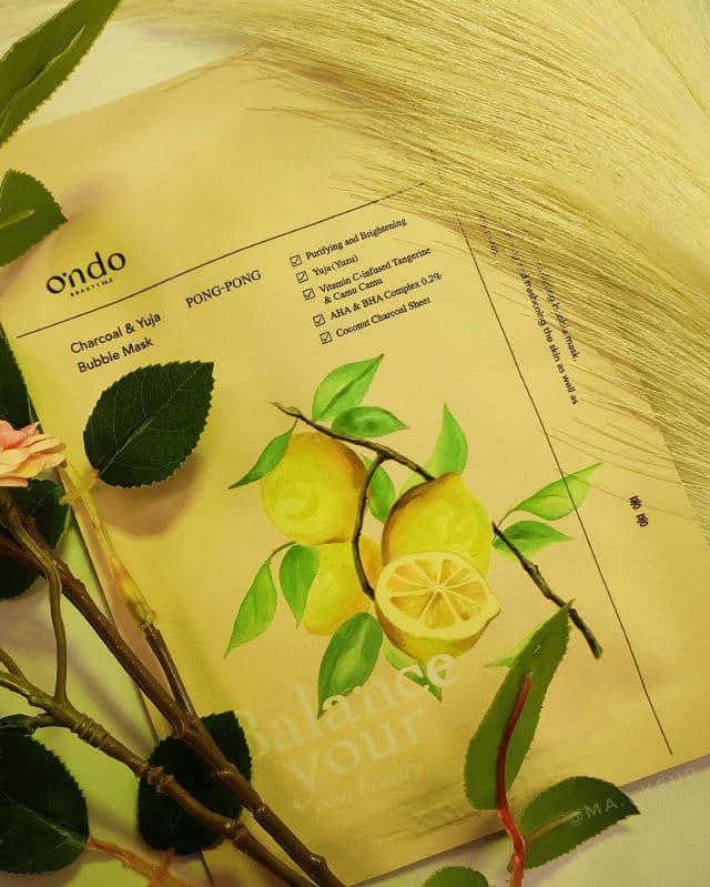 Ondo Beauty 36.5 Charcoal & Yuja Bubble Mask review photo by maikeup