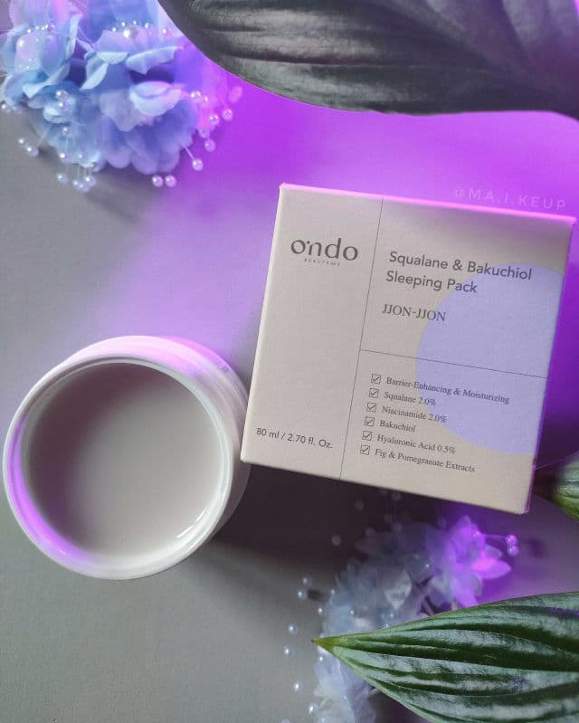 Ondo Beauty 36.5 Squalane & Bakuchiol Sleeping Pack review photo by maikeup