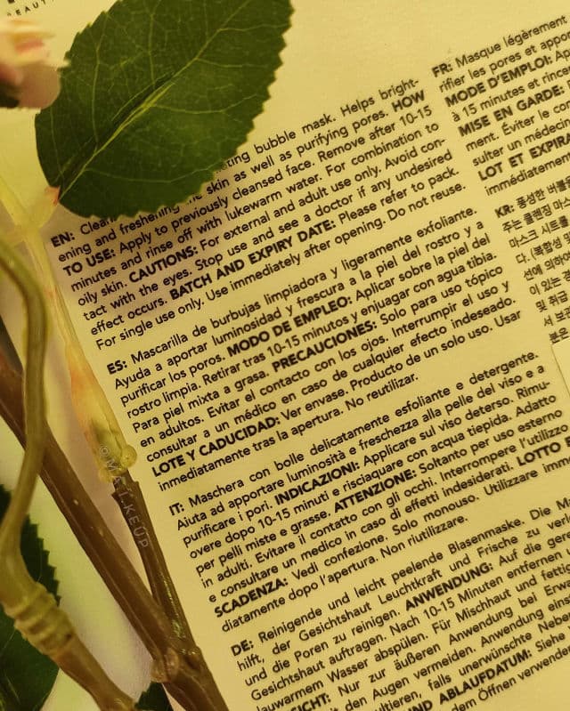 Ondo Beauty 36.5 Charcoal & Yuja Bubble Mask review photo by maikeup