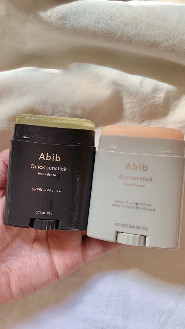 Abib Airy Sunstick Smoothing Bar SPF 50+ review photo by helloqweny